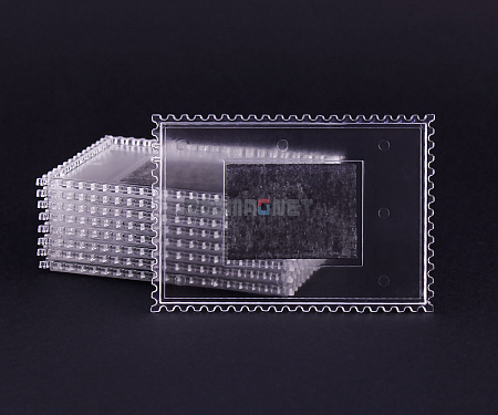 Акриловый прямоугольный магнит заготовка «Почтовая марка» 84х59 мм вставка 74х49 мм