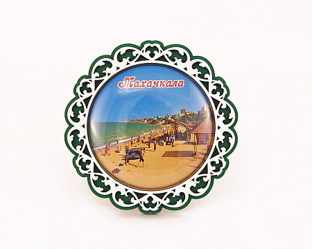 Заготовка для магнита «Круг с орнаментом» вставка d-68мм, стекло полусфера под наполнение Заготовка для магнита «Круг с орнаментом» вставка d-68мм, стекло полусфера под наполнение