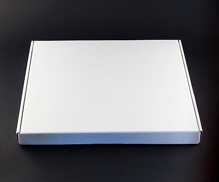 Самосборная коробка (д.ш.в) 330х295х30 мм (внутренний размер) белый микрогофрокартон